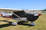 Red cessna 172 RMX aeroplane with aerosol canopy cover by aerosew.